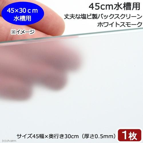 ４５ｃｍ水槽用　丈夫な塩ビ製バックスクリーン　４５×３０ｃｍ　ホワイトスモーク｜chanet