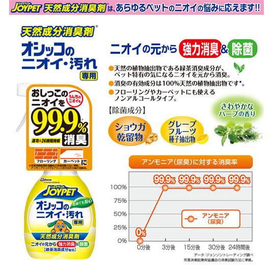 ジョイペット　天然成分消臭剤　オシッコのニオイ・汚れ専用　消臭＆除菌　詰替用　２４０ｍｌ | アース・ペット | 01