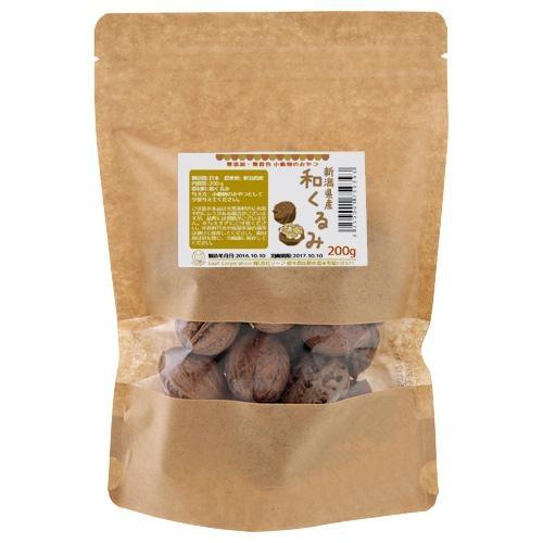 Leaf Corp 新潟県産 殻付き 和くるみ（天然） 200g 小動物のおやつ