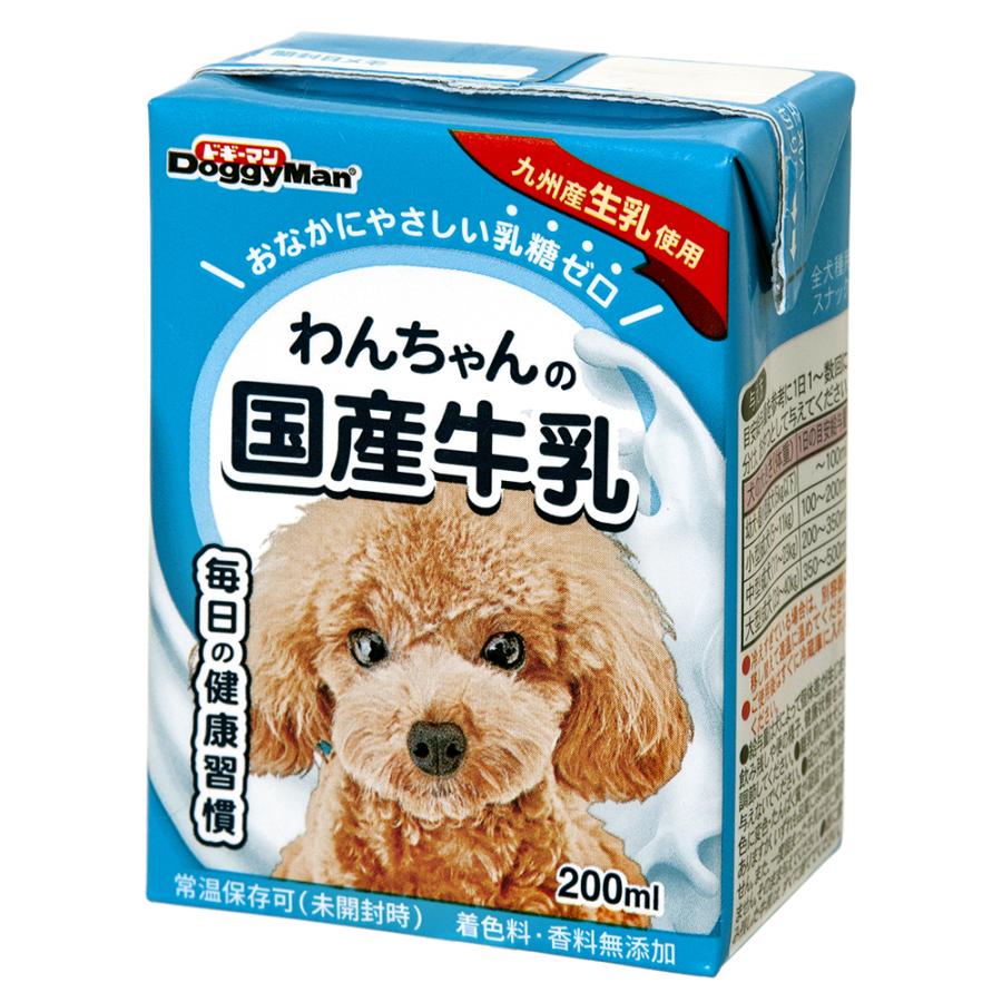 ドギーマン　わんちゃんの国産牛乳　２００ｍｌ×２４本　犬　ミルク