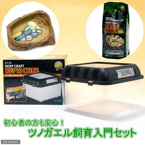 チャーム（charm） ツノガエル飼育入門セット ソイルver．（器具
