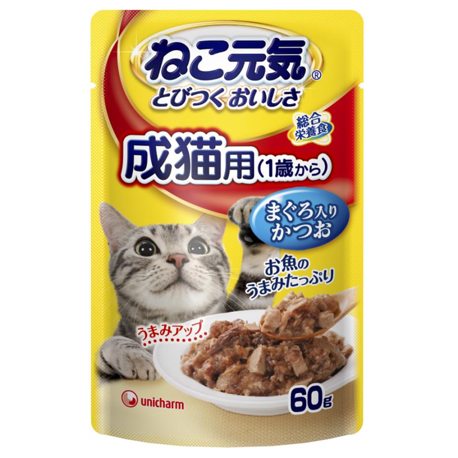 ねこ元気 ねこ元気 総合栄養食 パウチ 成猫用（1歳から） まぐろ入り