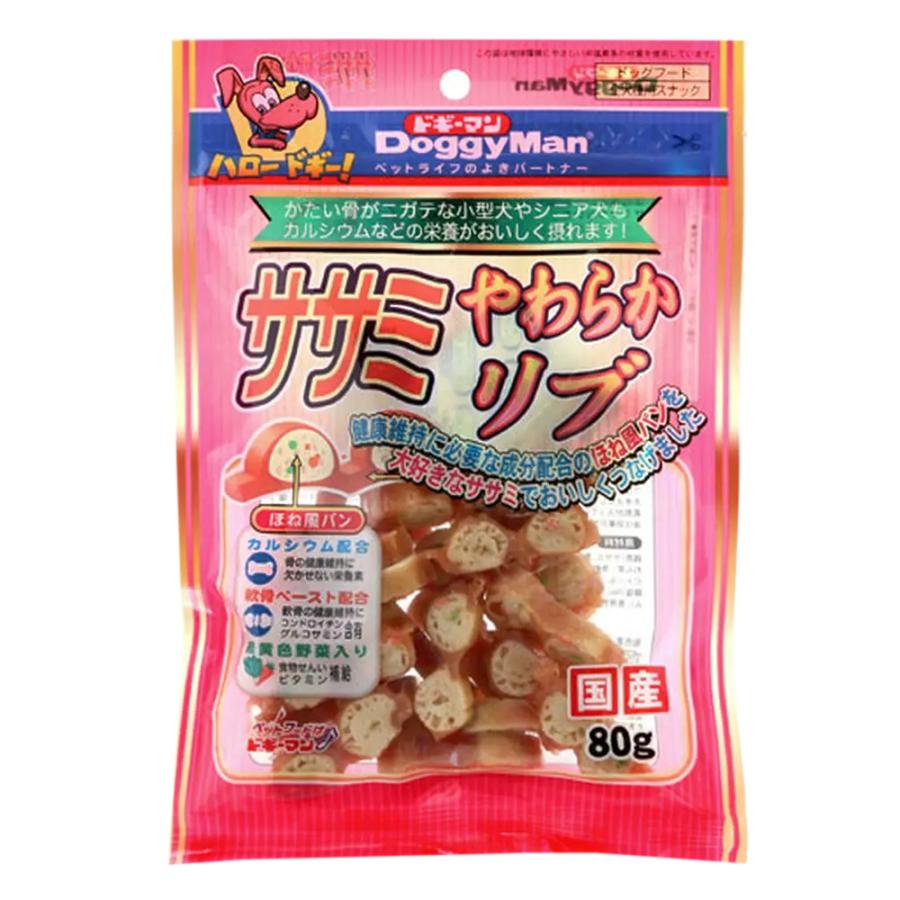 ドギーマン ササミやわらかリブ 80g 犬 おやつ : チャーム charm
