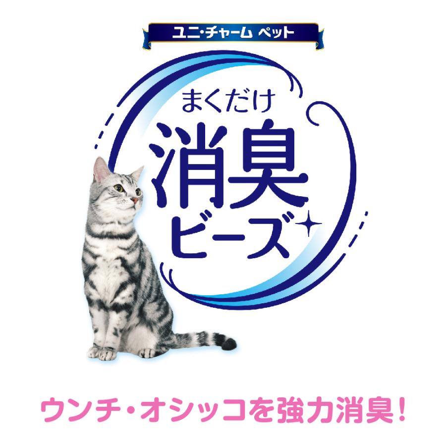 ユニ・チャームペット 猫砂 猫トイレまくだけ 香り広がる消臭ビーズ