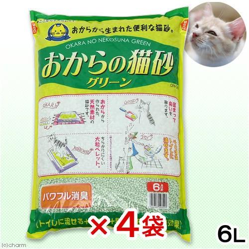 猫砂 お一人様１点限り 常陸化工 おからの猫砂 ６Ｌ 予約販売 ４袋 