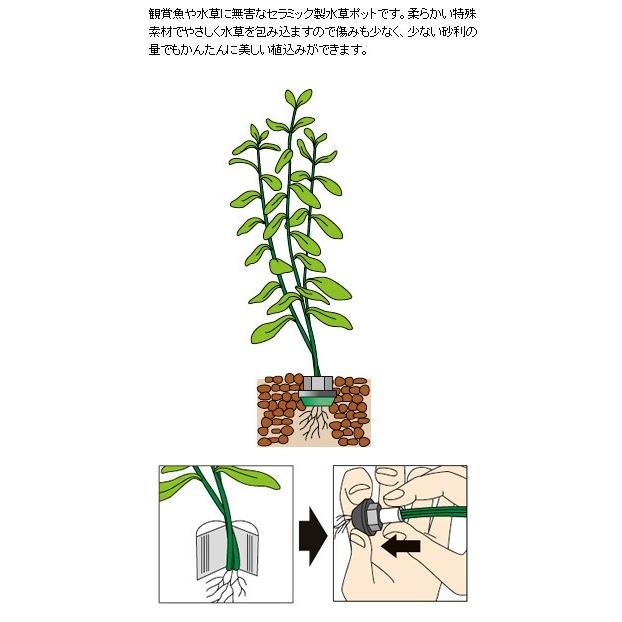 水作　水草の安心おもりＳ　水草　おもり　ポット｜chanet｜02