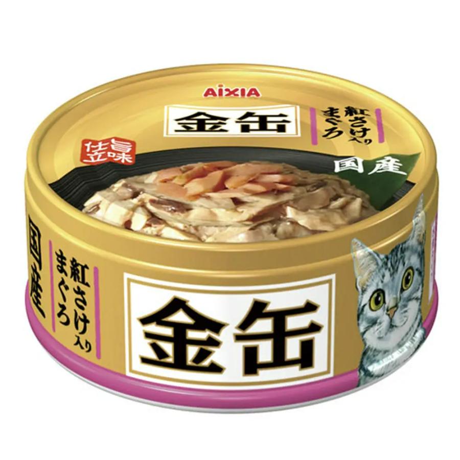魅力的な 猫 紅さけ入りまぐろ 国産 缶詰 金缶ミニ 70g キャットフ−ド キャットフード 魅力的な 猫 紅さけ入りまぐろ 国産 缶詰 金缶ミニ 70g キャットフ−ド キャットフード