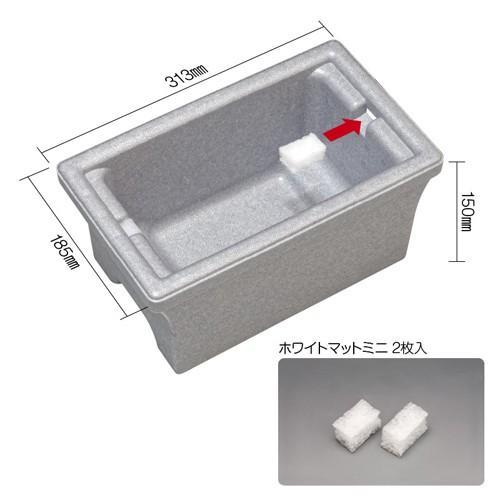 スドー　メダカの発泡鉢　小　３．２Ｌ　発砲スチロール箱　めだか　屋外　水槽｜chanet｜03