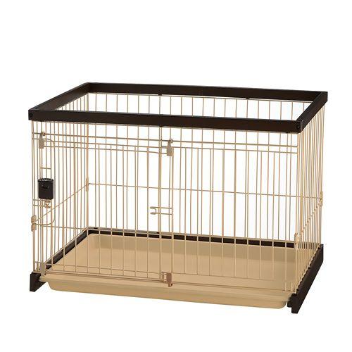 【新品未使用】Richell木製掃除簡単ペットサークル 90-60ダークブラウン リッチェル（Richell） 木製お掃除簡単サークル90−60 ダーク