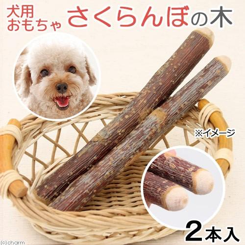Leaf Corp 国産 さくらんぼの木 犬用 2本入 おもちゃ 無添加 無着色
