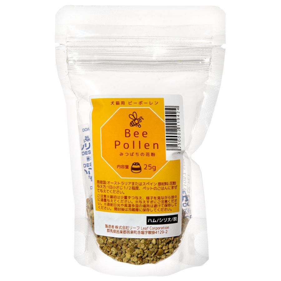 Leaf Corp 犬 猫 サプリ ビーポーレン 25g 犬猫用 天然サプリ