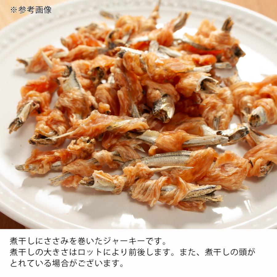 Leaf Corp 国産 ハーブで育った鶏ささみ巻き煮干し 100g 無添加 無