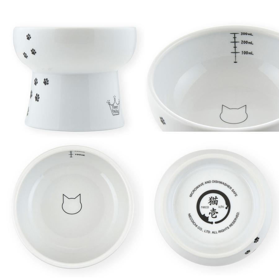 食器　猫壱　ハッピーダイニング　猫用　脚付ウォーターボウル　ハイタイプ　猫柄 | 猫壱 | 02