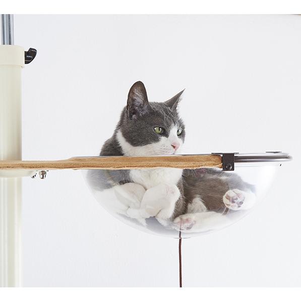 ボンビアルコン キャットポール用 クリアハンガー 透明ボウル