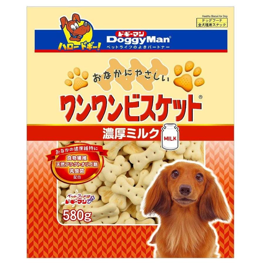 ドギーマン　おなかにやさしいワンワンビスケット　濃厚ミルク　５８０ｇ | おなかにやさしい
