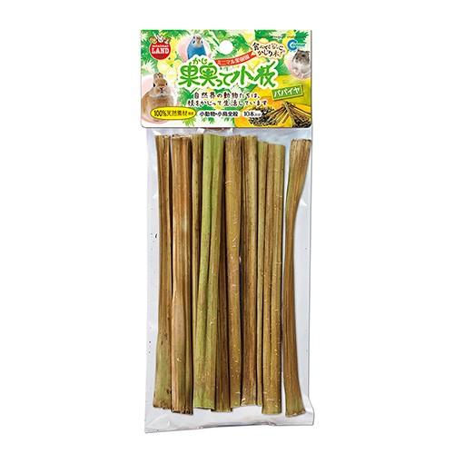 マルカン 果実って小枝 パパイヤ 10本入り かじり木 : チャーム