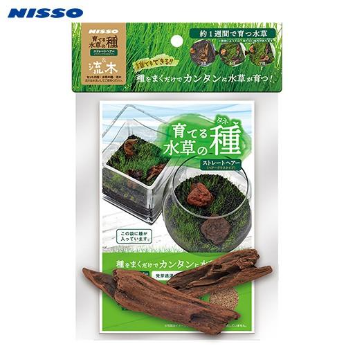 NISSO ガラス水槽 流木水草ALLセット ニッソー ニッソー 育てる水草の種 ストレートヘアー＆流木