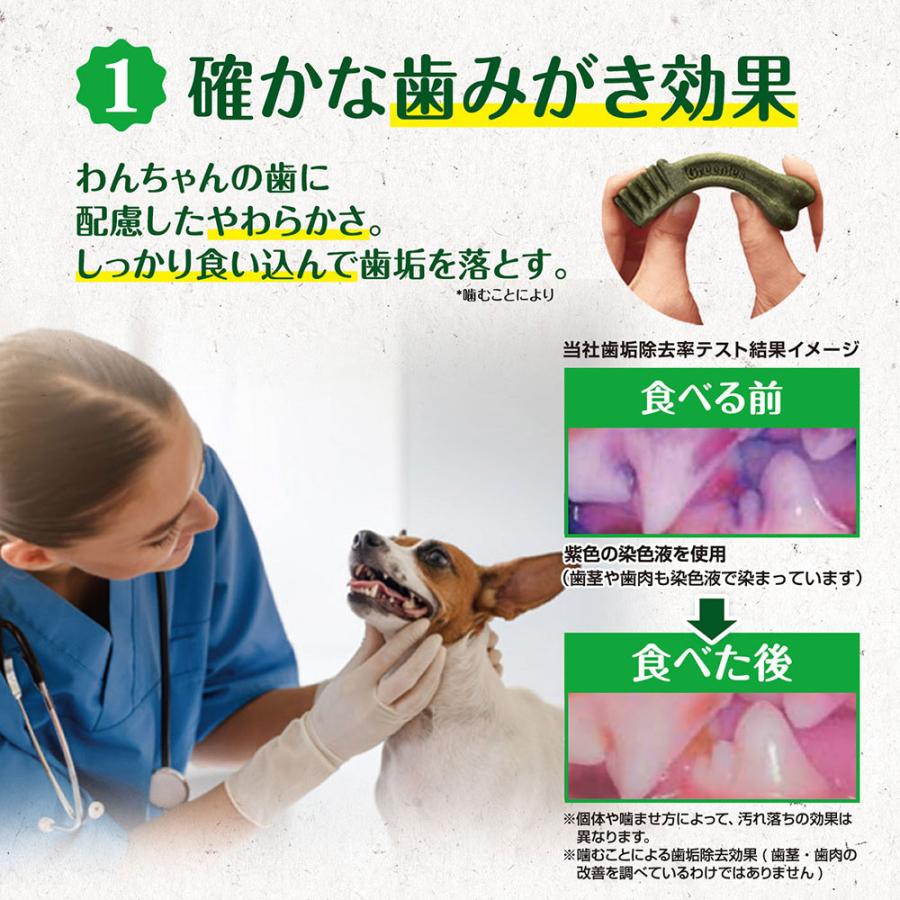 グリニーズ　プラス　成犬用　超小型犬用　ミニ　１．３〜４ｋｇ　９０本　（３０×３袋）　正規品　デンタル　オーラルケア　おやつ | グリニーズ プラス | 02