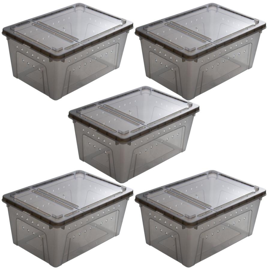 Leaf Corp 爬虫類ケージ ブリードボックス Lサイズ ブラック 32