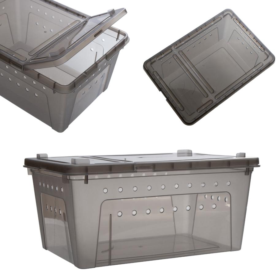 Leaf Corp 爬虫類ケージ ブリードボックス Lサイズ ブラック 32