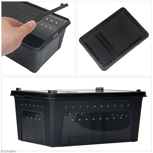 Leaf Corp 爬虫類ケージ ブリードボックス Mサイズ ブラック 26