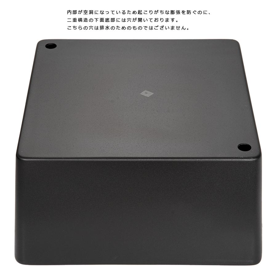 Leaf Corp 睡蓮鉢 睡蓮鉢（メダカ鉢） 新型 凛 RIN 角型 ブラック