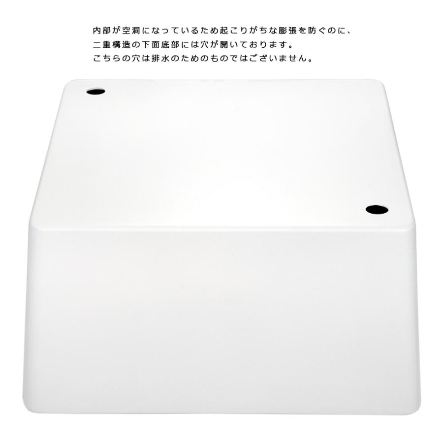 Leaf Corp 睡蓮鉢 睡蓮鉢（メダカ鉢） 新型 凛 RIN 角型 ホワイト