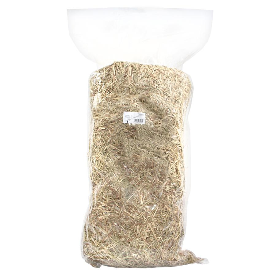 Leaf Corp カナダ産チモシー 一番刈 ダブルプレス 3kg 業務用大容量
