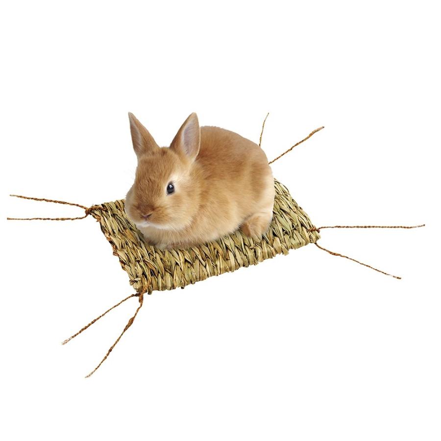 マルカン うさちゃんの自然派マット M 小動物 牧草マット 牧草用品