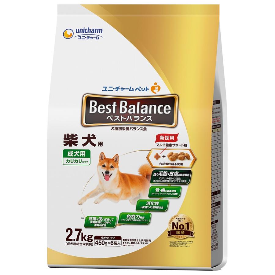 ドッグフード ベストバランス カリカリ仕立て 柴犬用 2．7kg（450g×6袋） 235315チャーム charm ヤフー店 通販