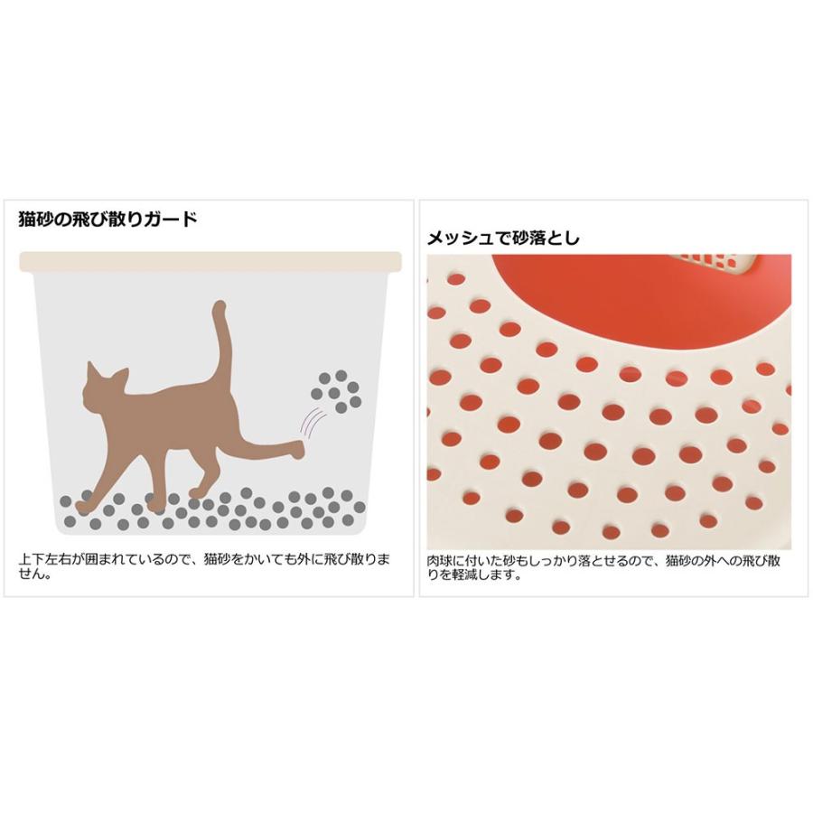リッチェル（Richell） ラプレ 砂取りネコトイレ ホワイト : チャーム