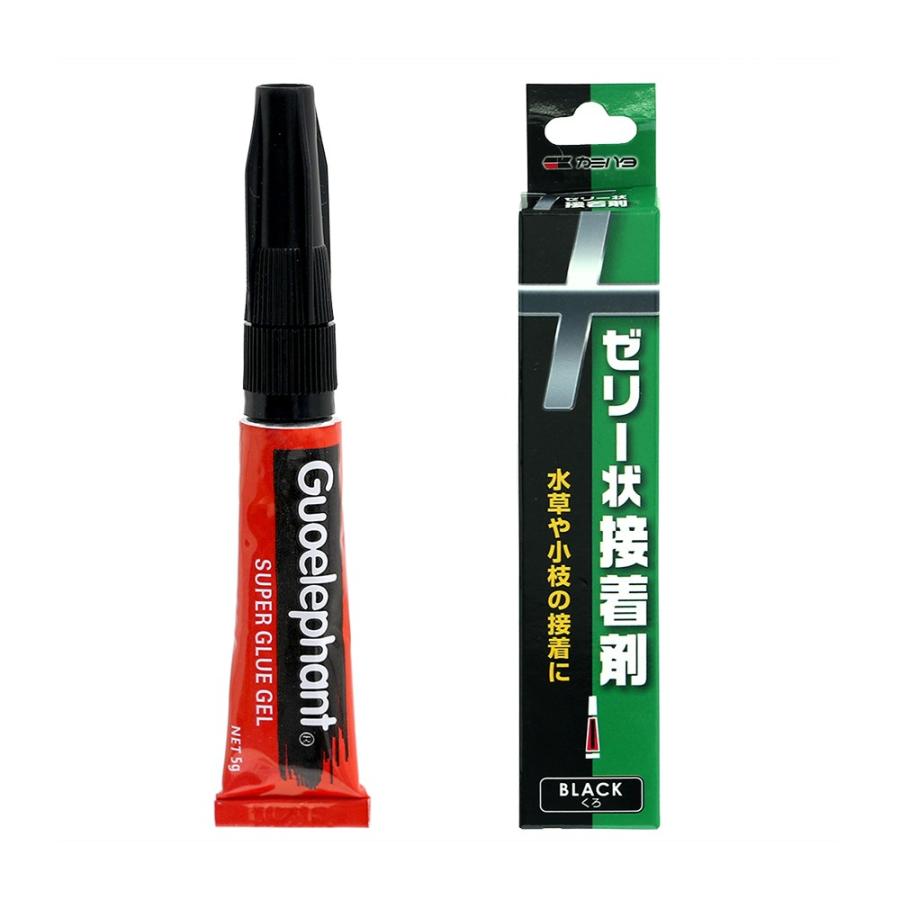 カミハタ ゼリー状接着剤 ５ｇ 黒 流木 水草 活着 レイアウト Belle Ile Nature Org