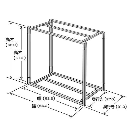 水槽台　ＧＥＸ　アクアラックスチール　６００ＢＫ　６０ｃｍ｜chanet｜03