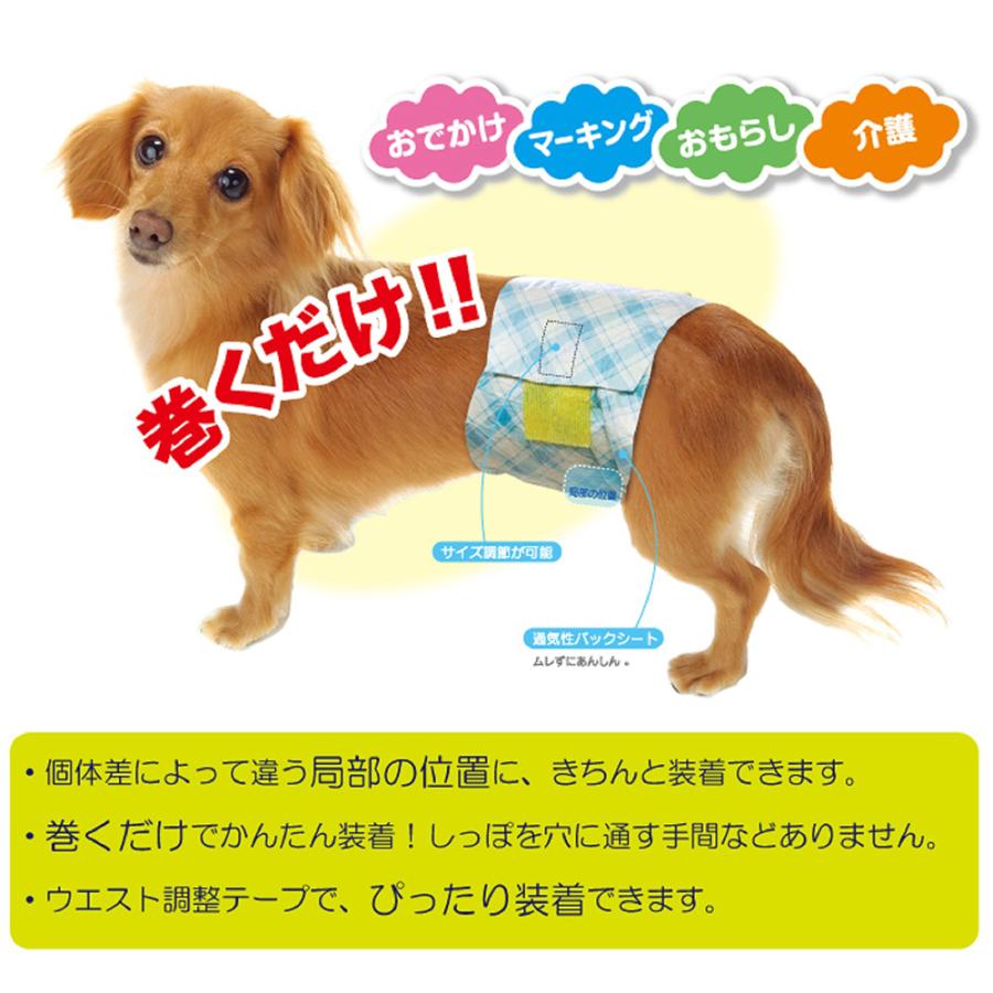 犬　おむつ　男の子のためのマナーおむつ　おしっこ用　ビッグパック　小型犬用　８４枚入 | 第一衛材 | 01