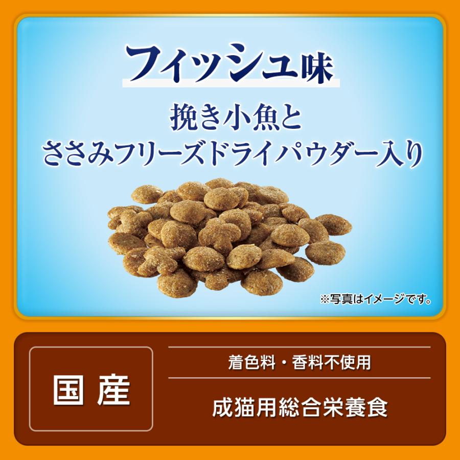 キャットフード　オールウェル　１０歳以上の腎臓の健康維持用　フィッシュ味　挽き小魚とささみフリーズドライパウダー入り　１．５ｋｇ（３７５ｇ×４袋）｜chanet｜05