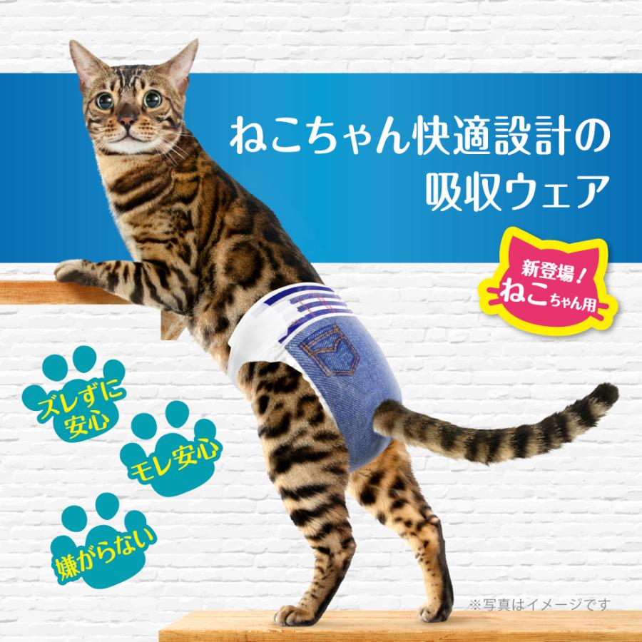 猫　おむつ　ユニチャーム　マナーウェア　ねこ用　Ｍサイズ　３６枚入｜chanet｜03
