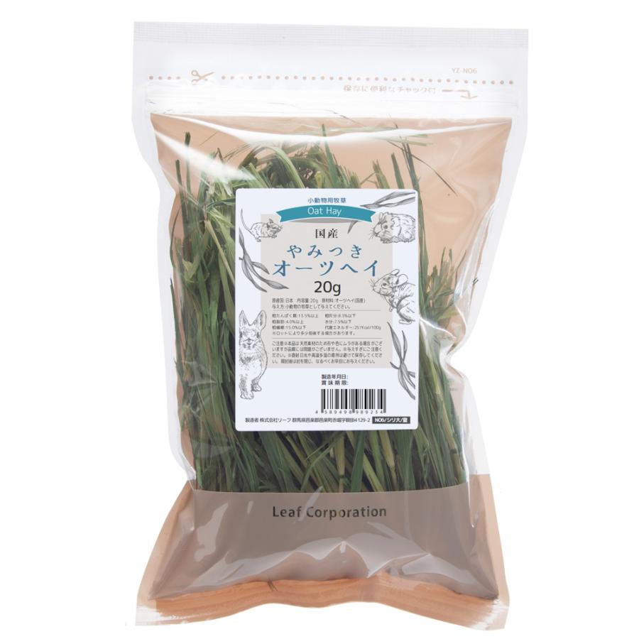 Leaf Corp 令和8年産 国産牧草 やみつきオーツヘイ 20g お試し