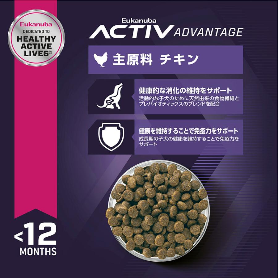 【送料無料】ユーカヌバ　スモール　パピー　８００ｇ　子犬用　小型犬用　〜１２ヶ月まで　Ｅｕｋａｎｕｂａ　ジップ付 | ユーカヌバ | 03
