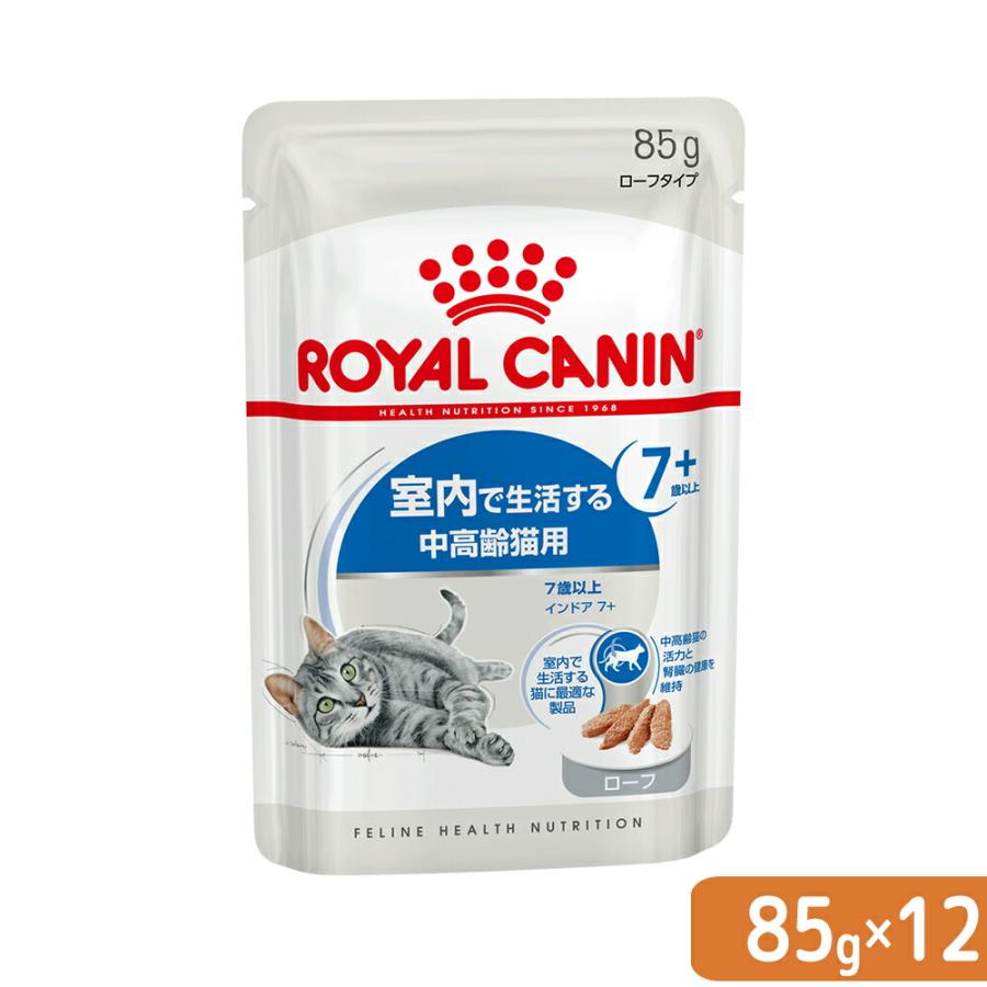  CANIN 室内で生活する中高齢猫用 85g×48袋 ロイヤルカナン（ROYAL CANIN） 猫 室内で生活する中高齢猫用 インドア