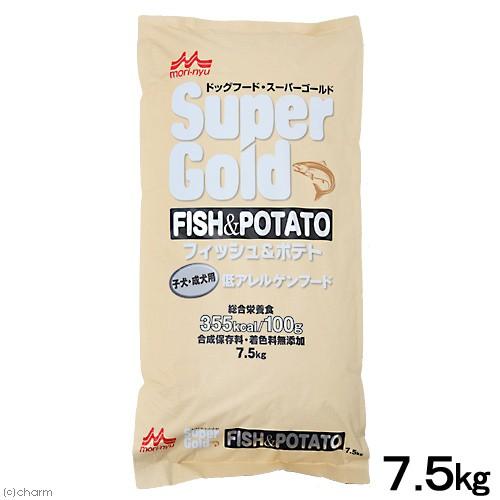 ドッグフード　森乳　スーパーゴールド　フィッシュ＆ポテト　子犬・成犬用　７．５ｋｇ（Yahoo!・チャーム charm ヤフー店）