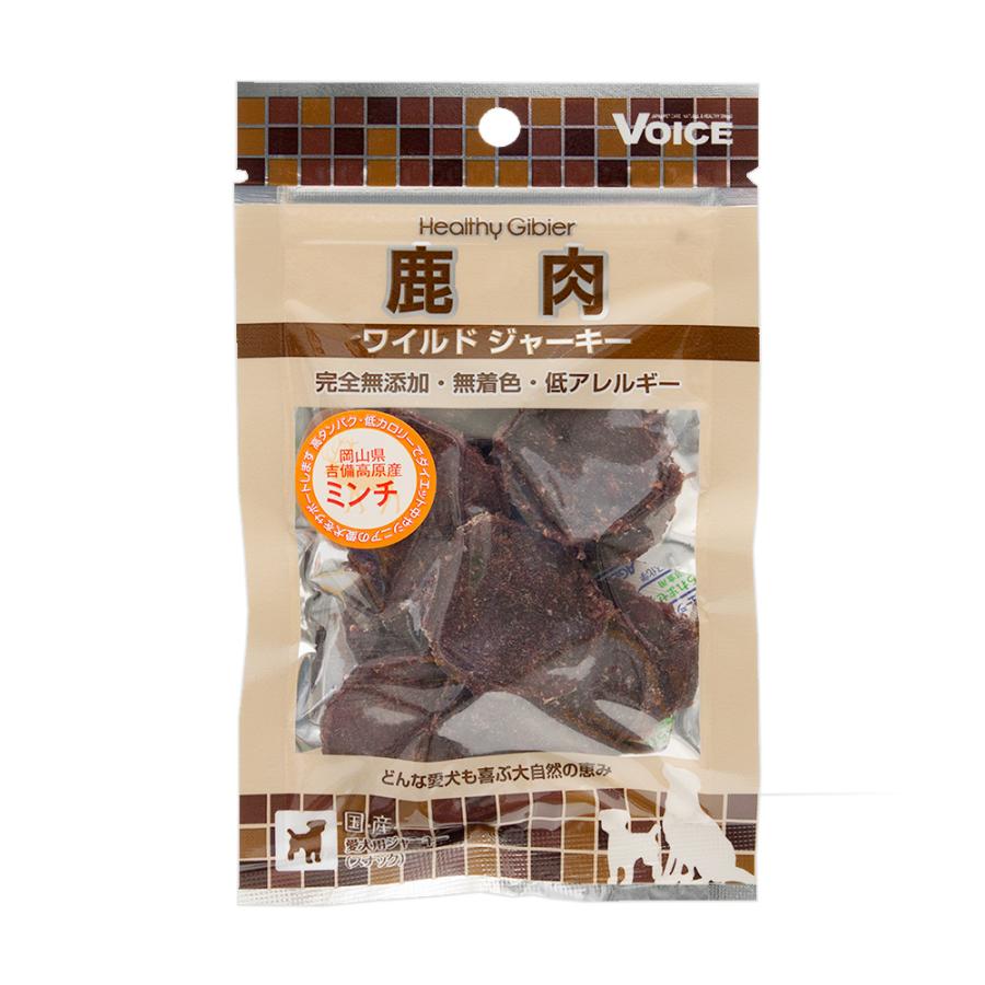 ヴォイス　ヘルシージビエ　鹿肉ワイルドジャーキー　ミンチ　１５ｇ | VOICE（ペット用品）