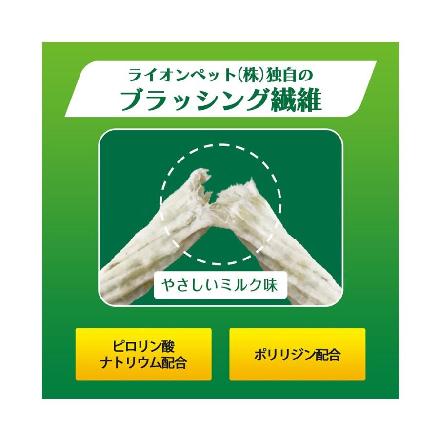 ライオン　ペットキッス　ＰＥＴＫＩＳＳ　食後の歯みがきガム　やわらかタイプ　超小型犬〜小型犬用　９０ｇ（約３５本）×６袋　犬　歯磨き　おやつ | PETKISS | 04