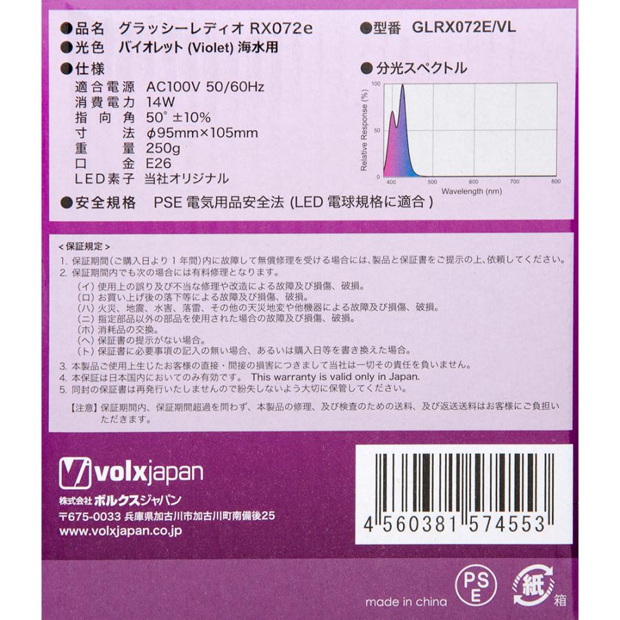 volxjapan（ボルクスジャパン） Grassy LeDio RX072e