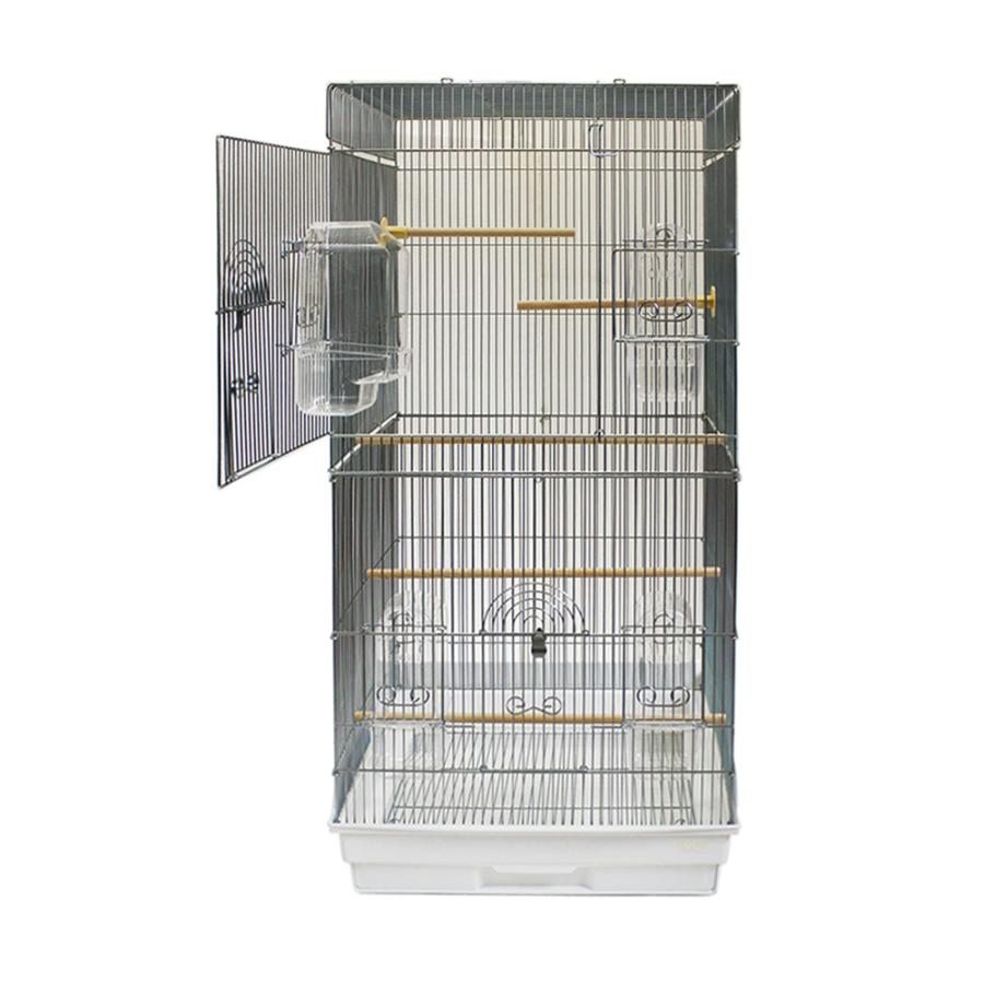 HOEI 鳥かご 465ロング ホワイト （46．5×46．5×94cm
