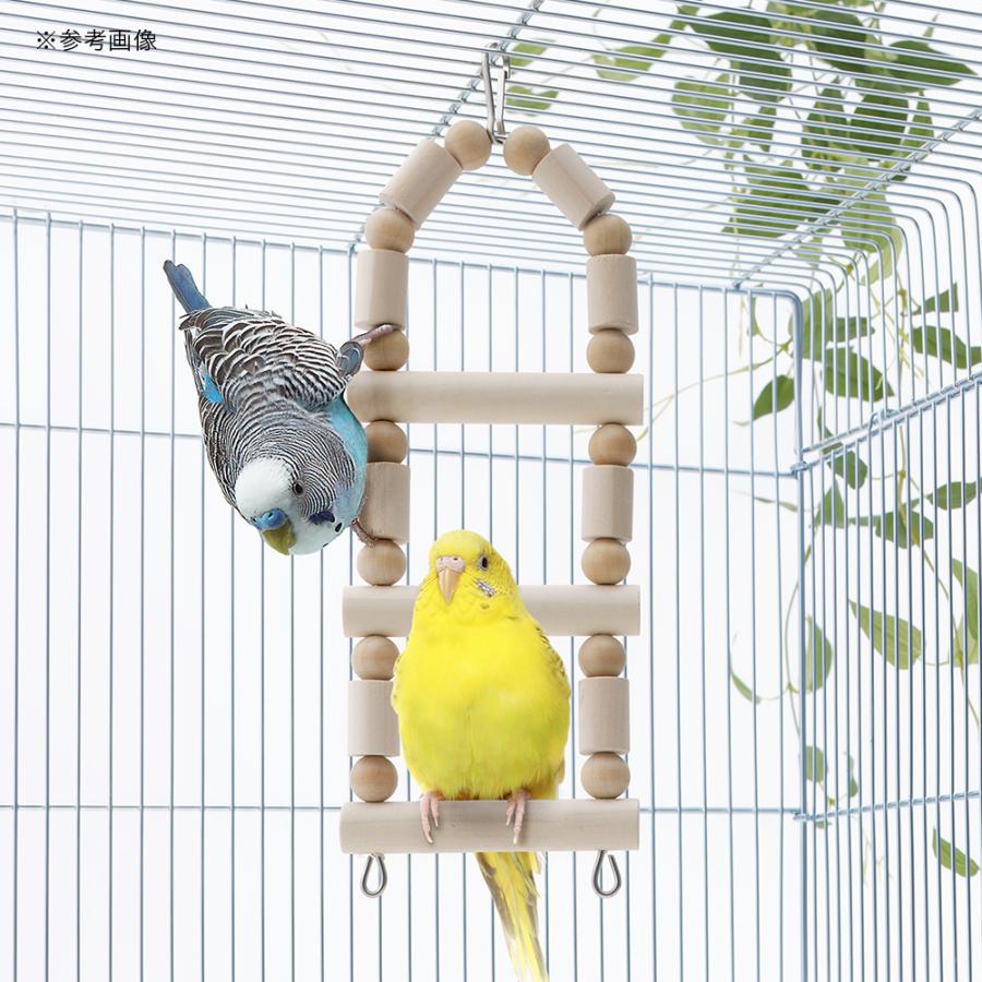 スドー はしごブランコ 3段 鳥 おもちゃ 吊り下げ式 止まり木