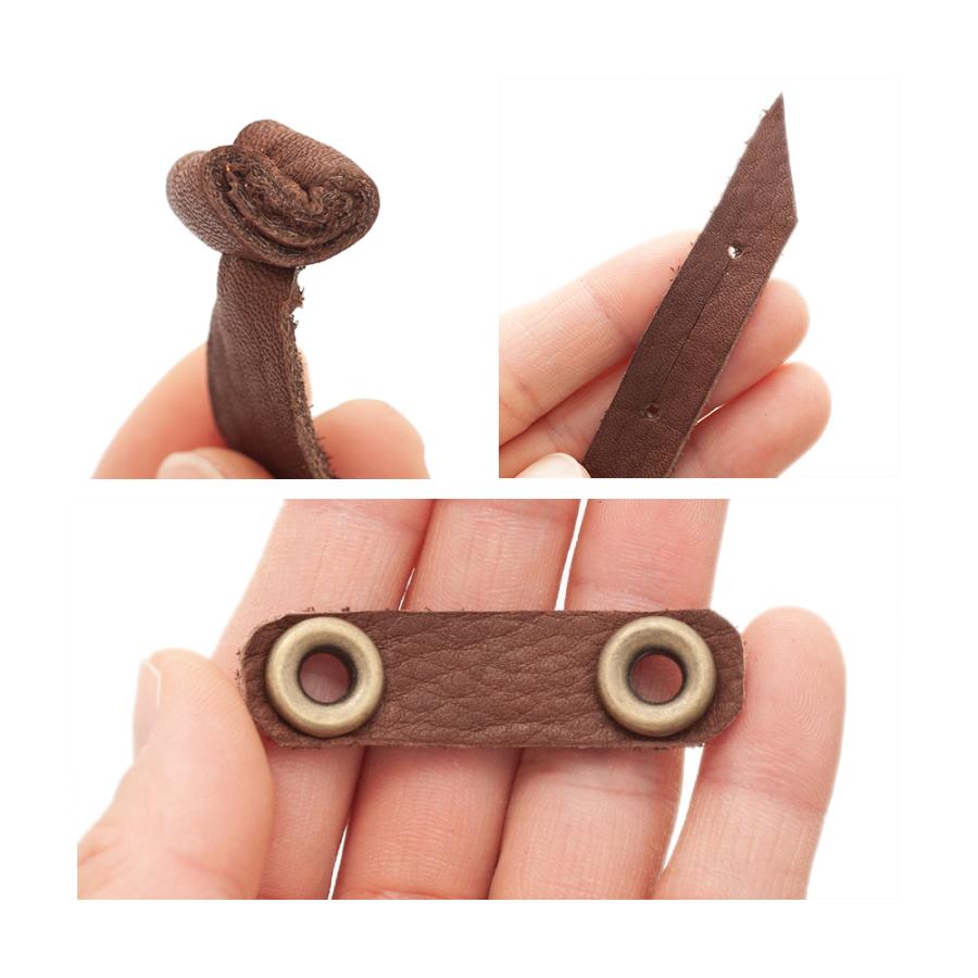 Leaf Corp 猛禽類の足革セット SS ブラウン ハンドメイド : チャーム