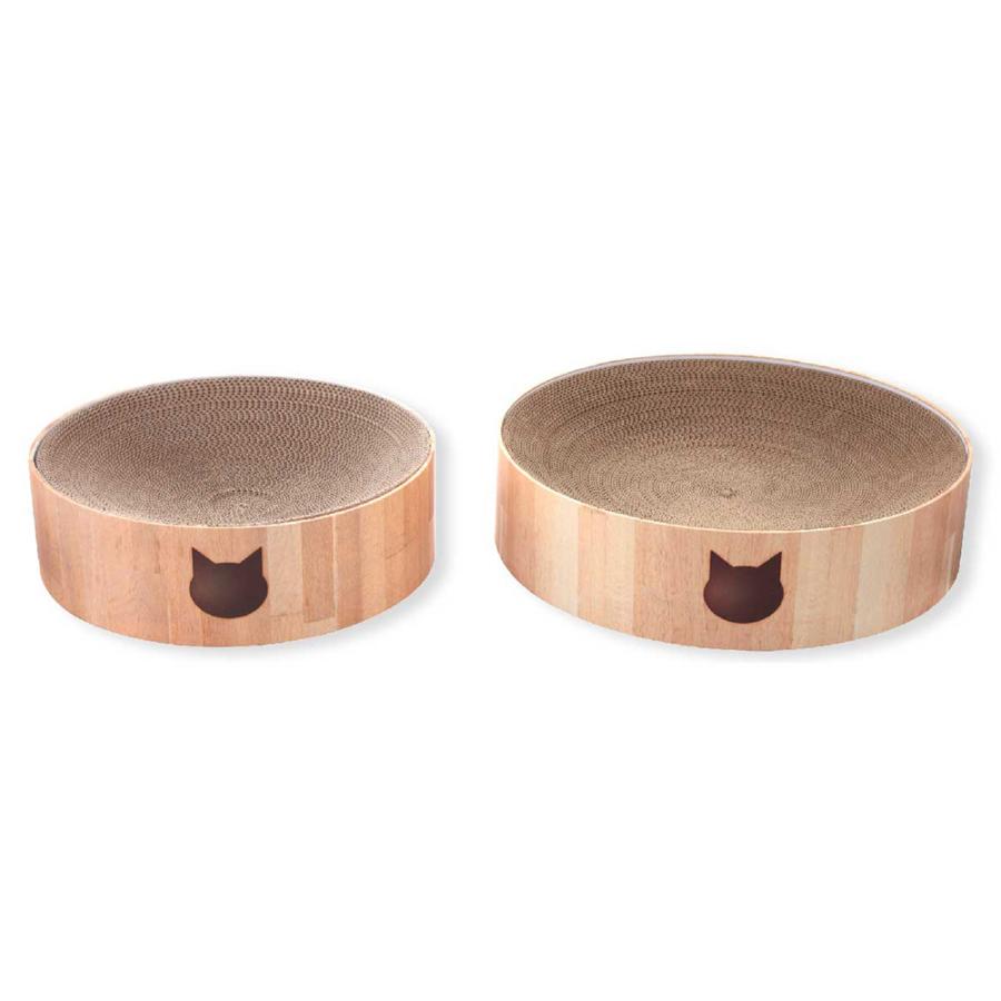 猫用　爪とぎ　猫壱　バリバリボウル　ＸＬ　ライトブラウン | 猫壱 | 01