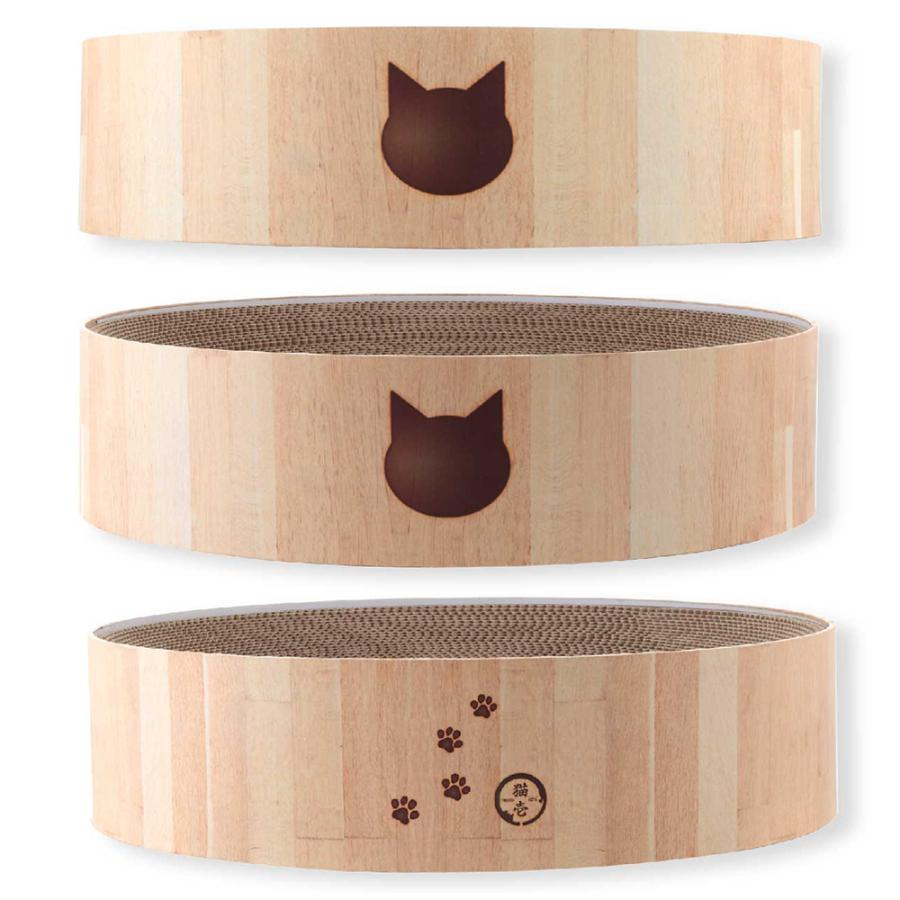 猫用　爪とぎ　猫壱　バリバリボウル　ＸＬ　ライトブラウン | 猫壱 | 03