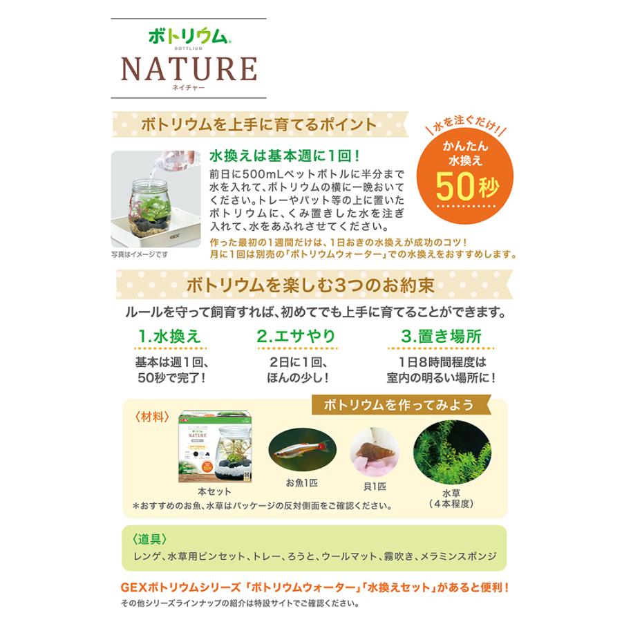 GEX（ジェックス） ボトリウム ネイチャーセット ホワイト : チャーム