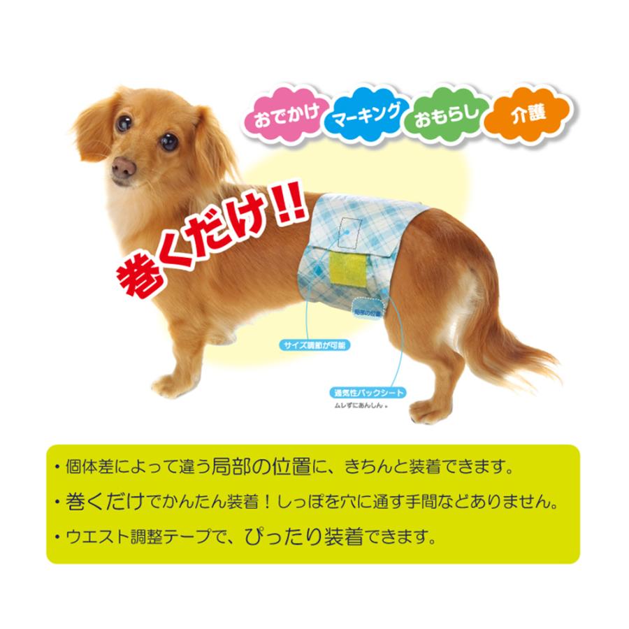 犬　おむつ　男の子のためのマナーおむつ　おしっこ用　大型犬　８枚 | 第一衛材 | 02